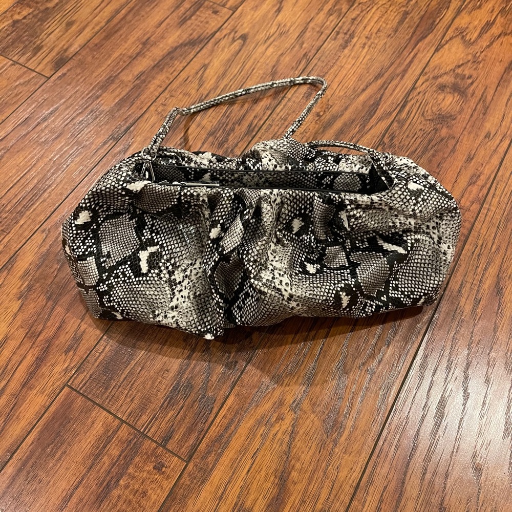 NEW snakeskin clutch - Picture 2 of 10